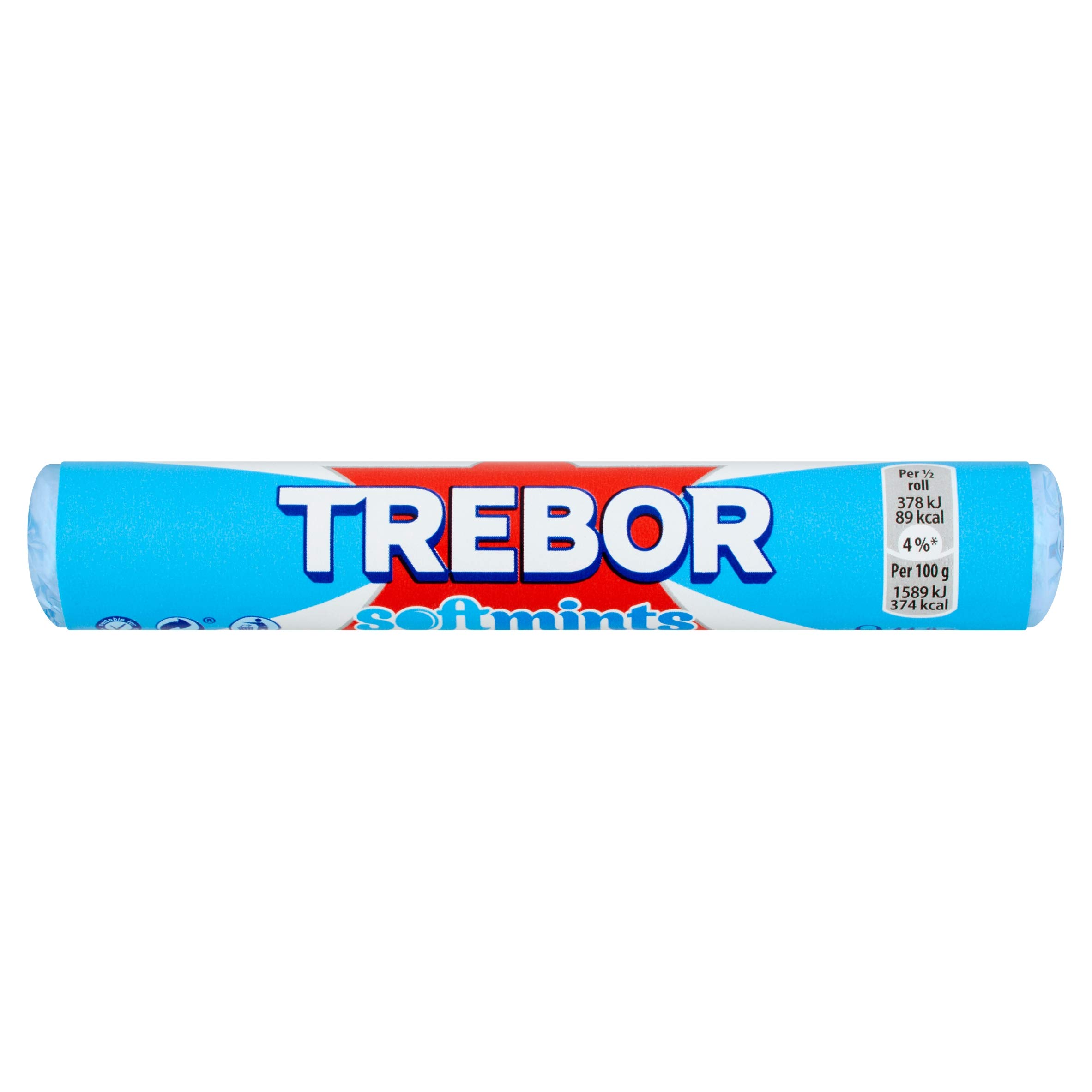 Trebor Softmint Spearmint Roll Std (Pack of 40)