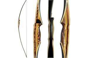 Southwest Archery Scorpion Traditional Hunting Long Bow – 68” Longbow – Right & Left Hand – Draw Weights in 25-60 lbs – USA Based Company – Perfect for Beginner to Intermediate – 1 Year Warranty