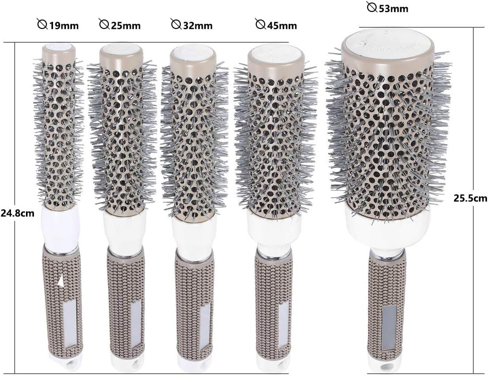 Aozzy Round Brush Set, Round Brushes for Blow Drying Hairdressing Brushes Sets for Woman Curly & Straight Salon Hair Styling - Image 3