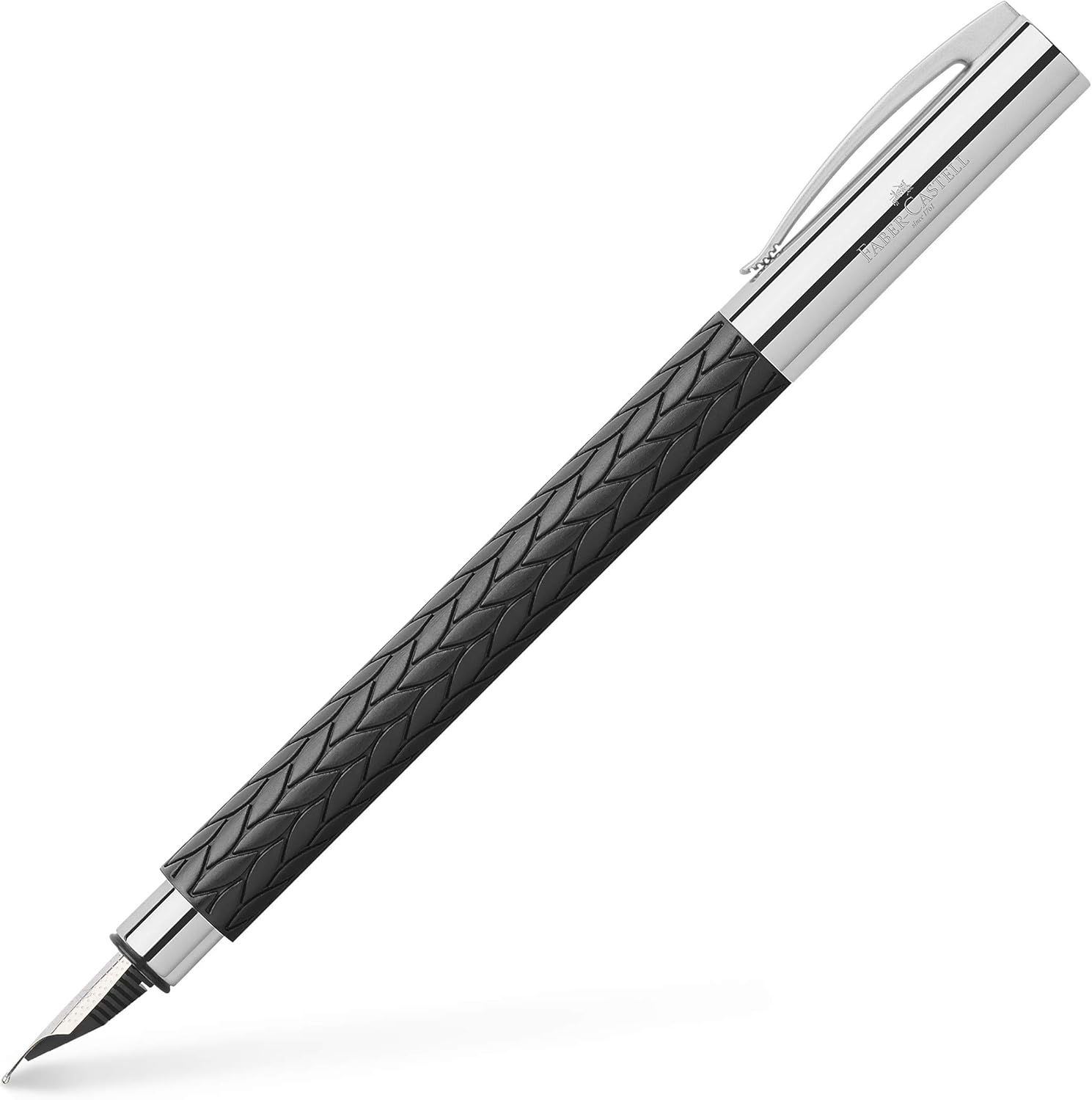 Faber-Castell Ambition 3D Leaves m Fountain Pen, black