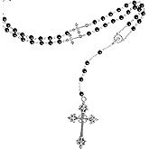 Sacina Gothic Cross Necklace, Zinc Alloy Cross Necklace, Goth Jewelry Gift for Women, Christmas New Year Gift