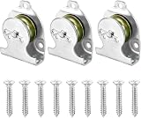 Jubaopen 3PCS Mounted Pulley Block 190kg Load Single Crane Ball Bearing Swivel view 1