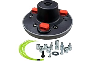 SIMUSI Universal Weed Eater Head, Easy Load String Trimmer Head Replacement Weed Wacker Head for Echo, Ego, Dewalt, Stihl, and Husqvarna, Includes 12pcs 1FT-0.095" Trimmer Line