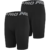 DANI CHINS Men's Athletic Compression Shorts Sports Running Workout Gym Underwear Boxer Shorts with Pockets