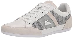 Lacoste Men's Chaymon Sneaker, White/Grey, 13