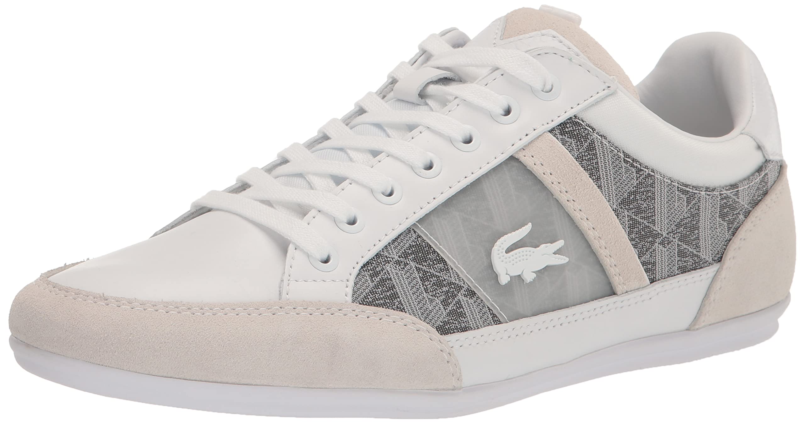Lacoste Men's Chaymon Sneaker, White/Grey, 13
