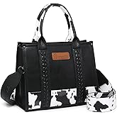VANSARTO Denim Tote Bag for Women Top Handle Satchel Purse Boho Shoulder Handbags with Wristlet