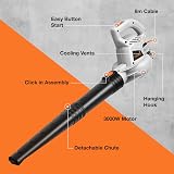 VonHaus Leaf Blower 3000W – 2 Speeds, 8m Cord, Detachable Chute view 6