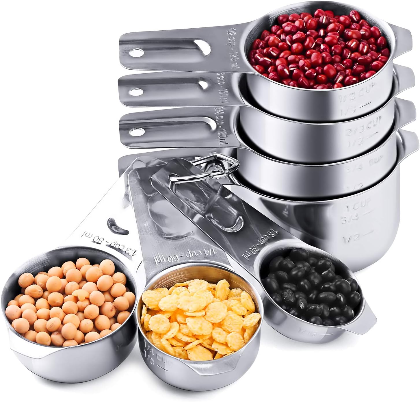 U-Taste 18/8 Stainless Steel Measuring Cups Set of 7