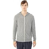 Alternative Men's Hoodie, Eco Zip Up Camo Triblend Jersey Hooded Sweatshirt