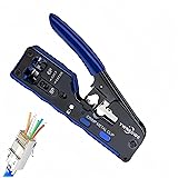 RJ45 Crimp Tool PassThrough,Cat7 Cat6A Cat6 Cat5e
