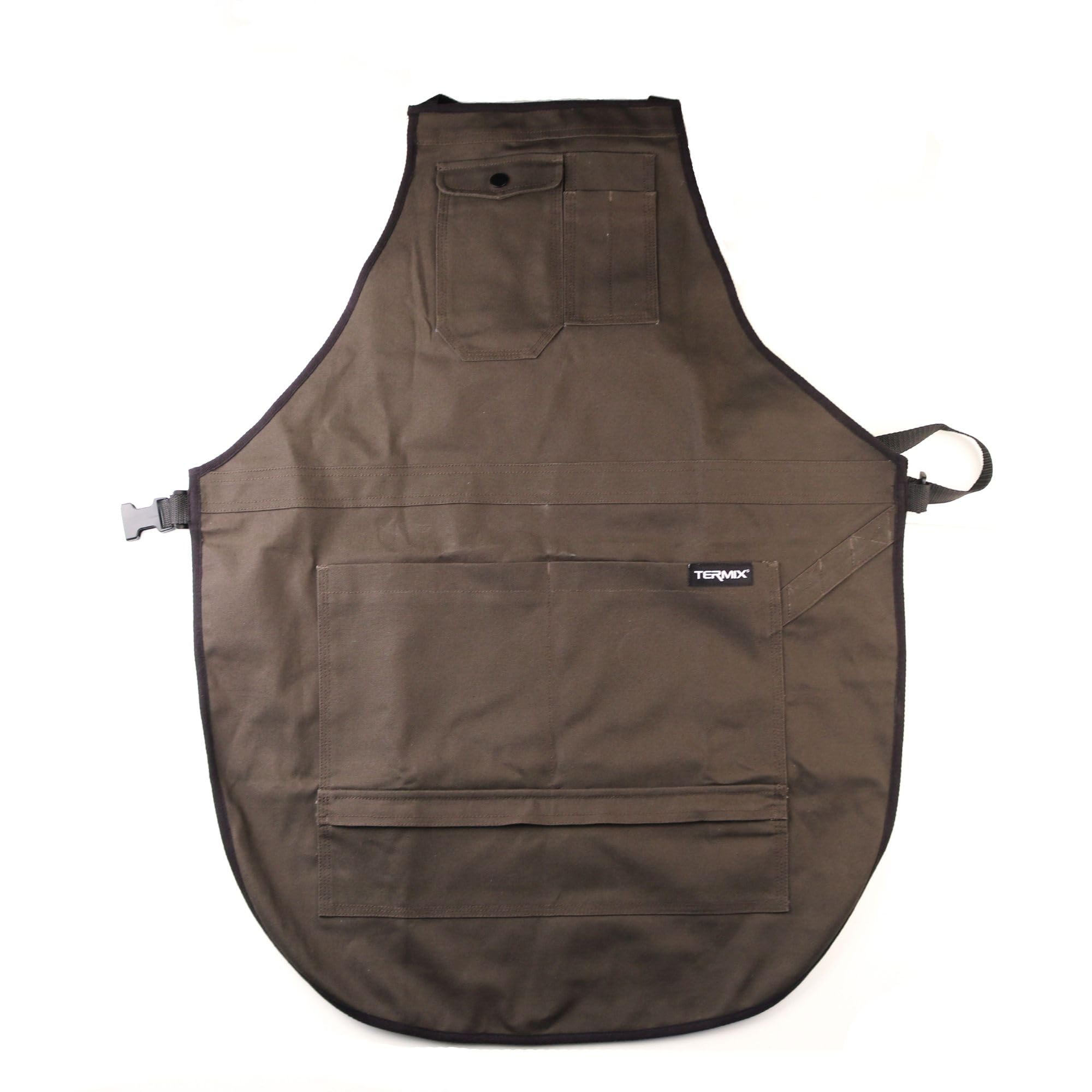 Termix Professional Hairdressing Apron Designed with Very Resistant Material Thanks to its Clip Closure and Adjustable Waist it Allows You to Work Comfortably Beige Colour