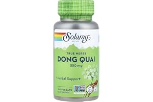SOLARAY Dong Quai Root 550mg | Healthy Menstrual & Menopausal Support | Womens Health Supplement | Whole Root | Non-GMO, Vegan & Lab Verified | 100ct