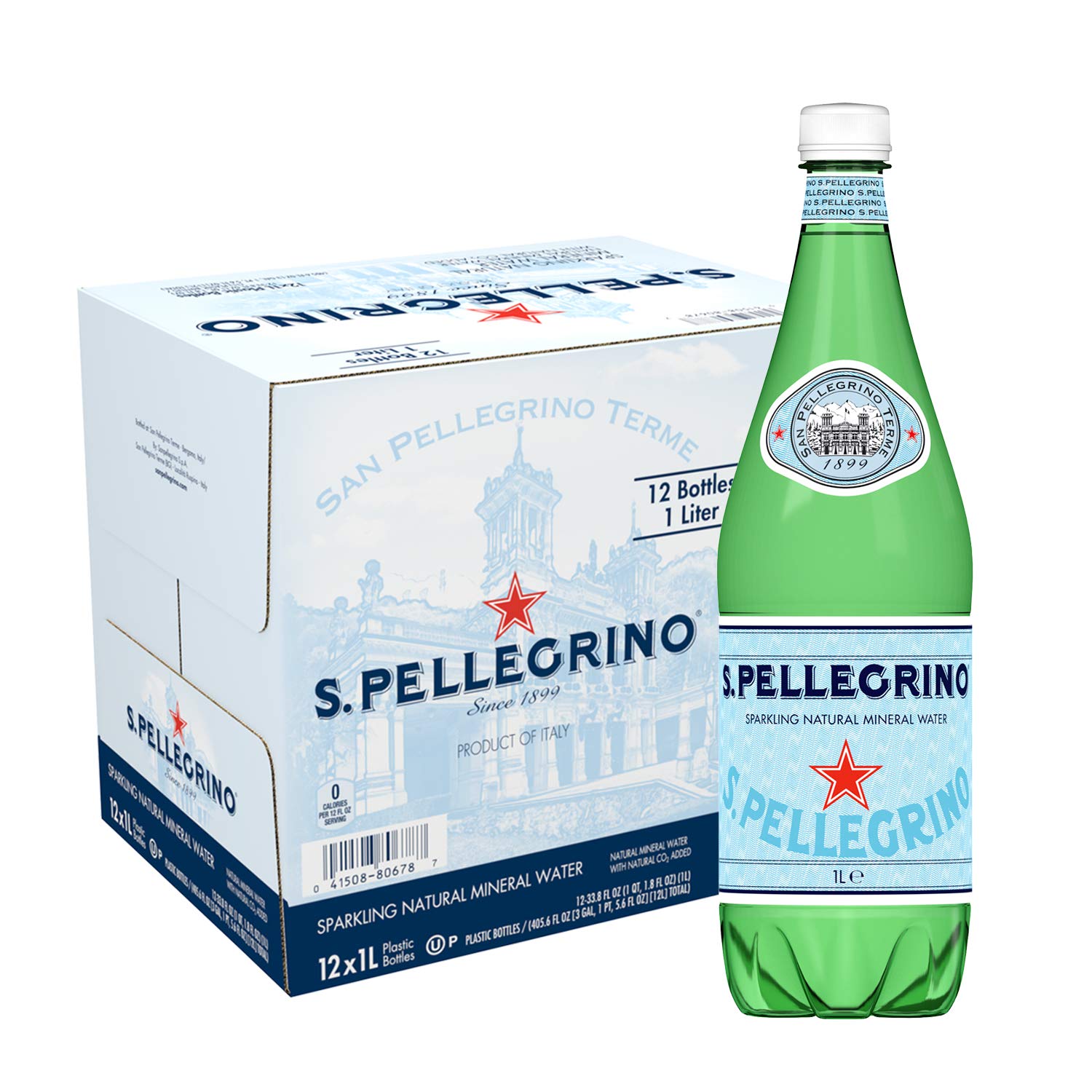 Is Pellegrino Sparkling Water Healthy S.Pellegrino Sparkling Natural Mineral Water, 33.8 Fl Oz. (12 Pack