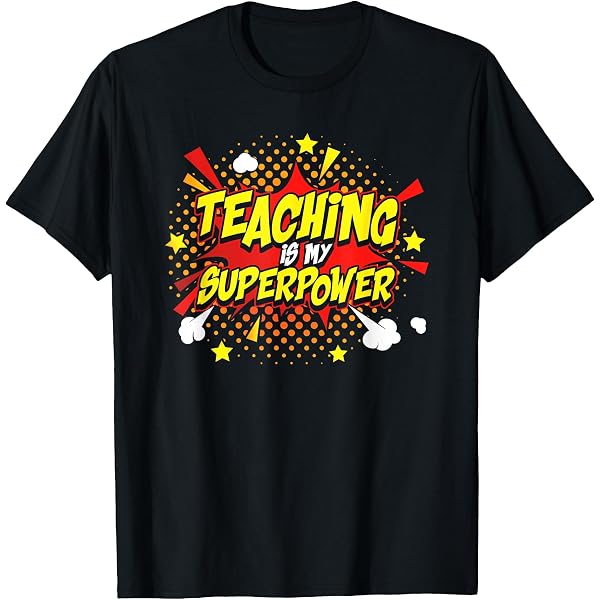 thumbnail image 2 of Glory Be Co I Teach Superheroes T-Shirt For Women – 100% Cotton Crew Neck Short Sleeve 2 of 6