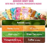 ZealSea Sheet Mask Set 21 Masks Hydrate Brighten All Skin Types Multi-Effect view 4