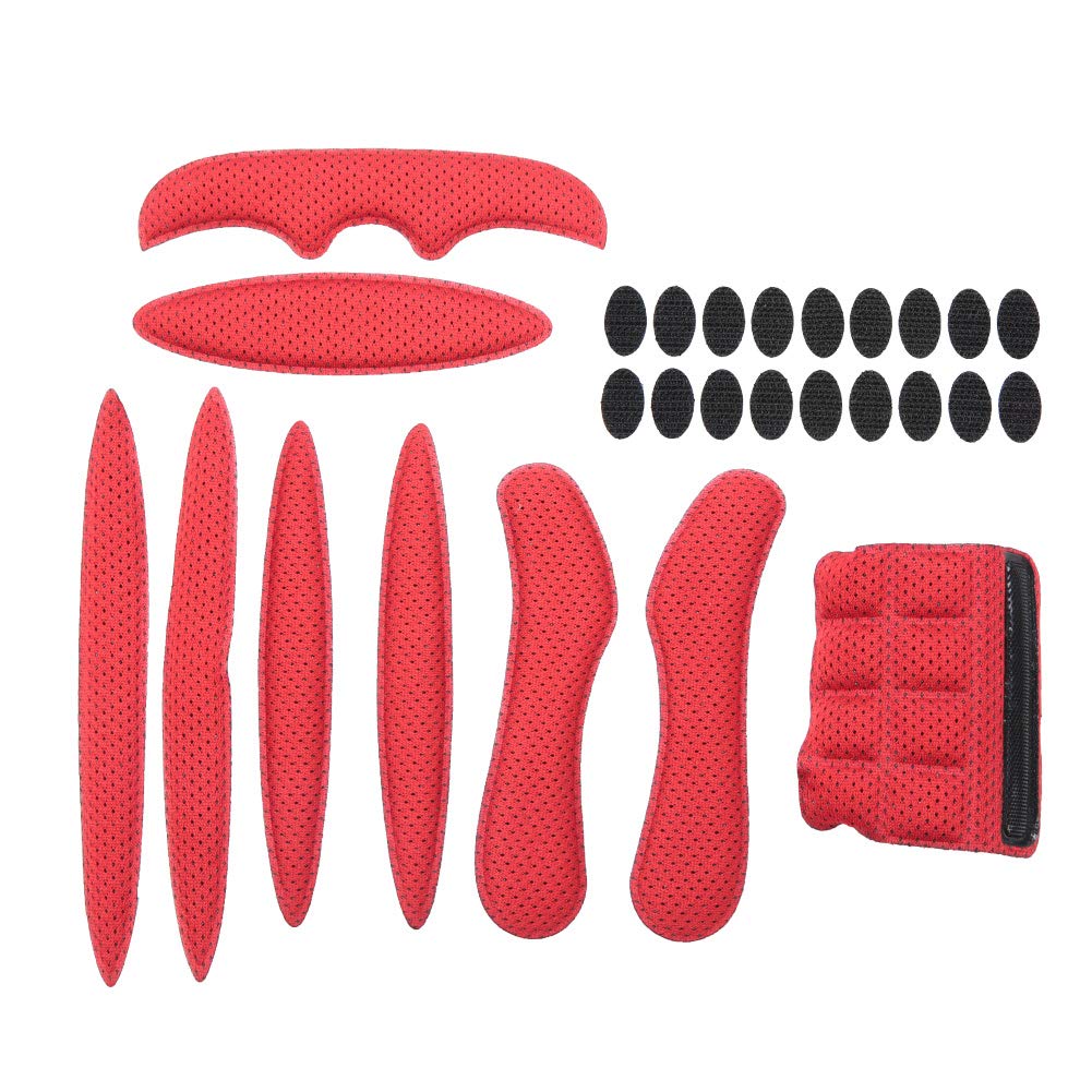Helmet Padding Kit, Replacement Foam Pads for Bike Motorcycle Cycling Helmets, Universal Anti-Collision Sponge Liner with Adhesive