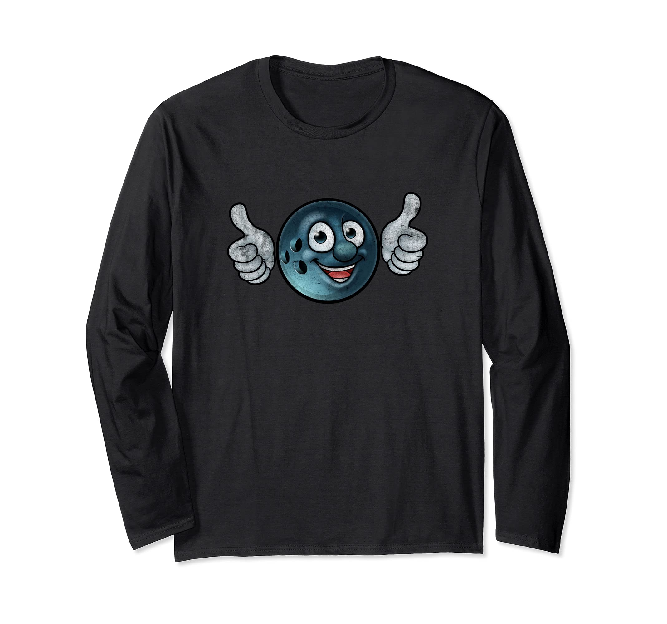 Funny Bowler Bowling Ball Player Design Sports Game Long Sleeve T-Shirt