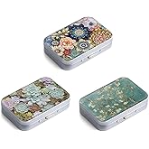 Gerkia Dental Floss Portable Case, Easy to Store Floss Picks of Various Sizes, Portable Dental Floss Dispenser is Perfect for Travelling, Hotels, Dinners, Appointments.Alphabet 3 Piece