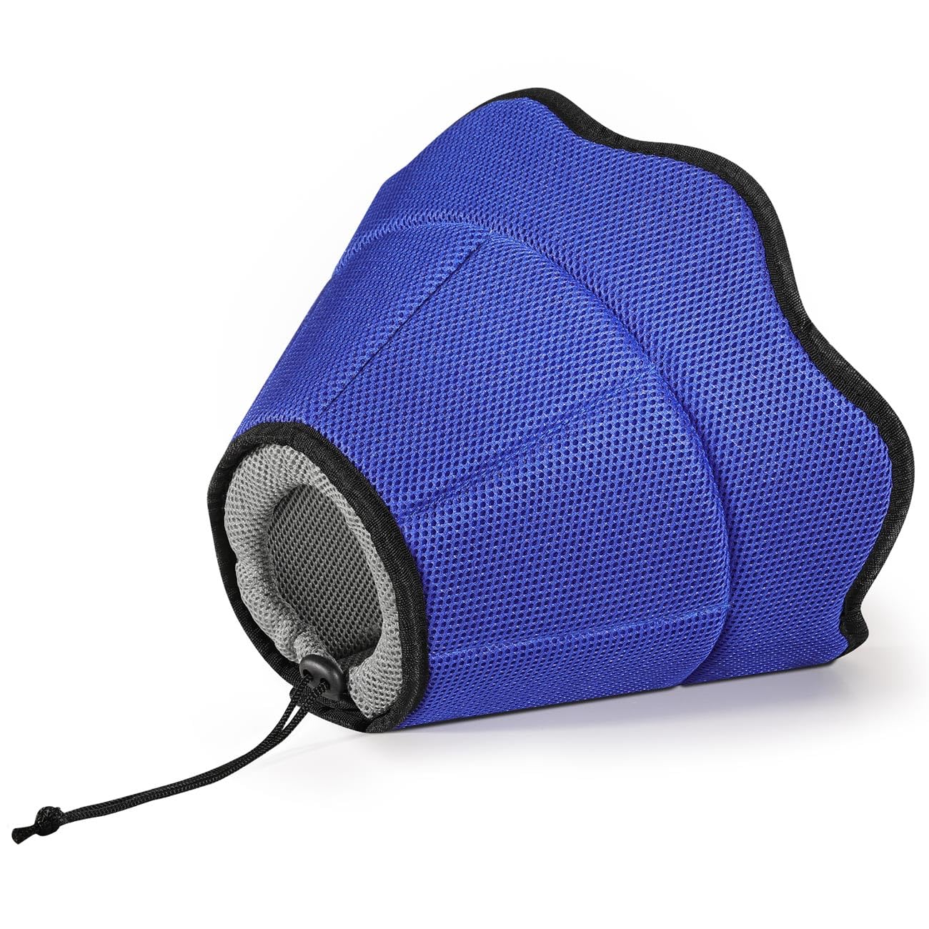 VavoPaw Dog Cone - Breathable, Lightweight, Adjustable Recovery Collar for Medium Dogs, Blue+Gray