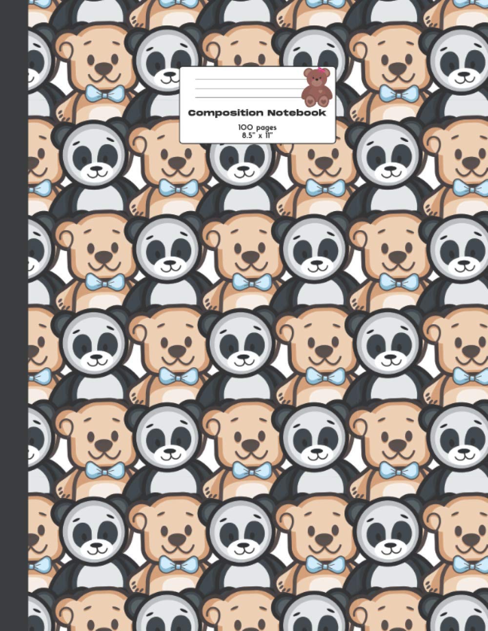 Composition Notebook College Ruled 8,5'' x 11'': Teddy Bear composition notebook, diary, journal or notes taking. College ruled, 100 pages for writting, perfect gift for those who love Teddy Bear