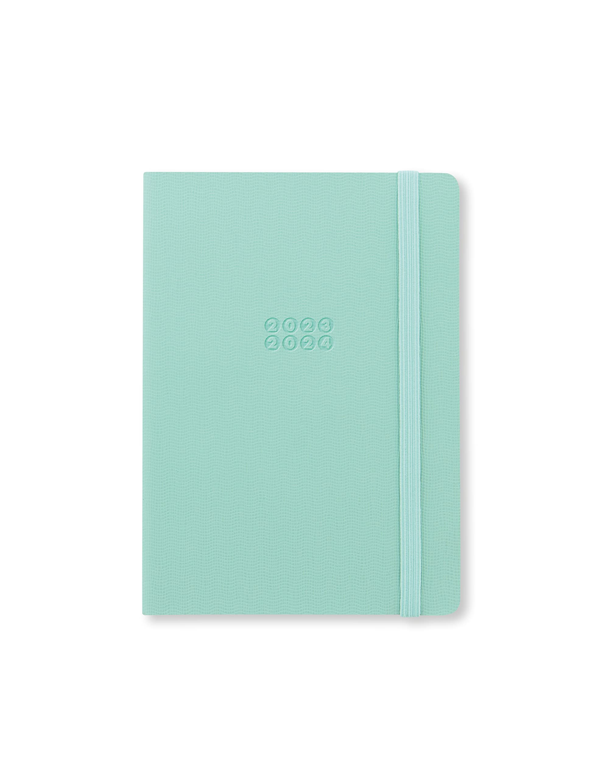 Letts Edge A6 week to view 18 month diary with notes 2023/2024 - duck egg