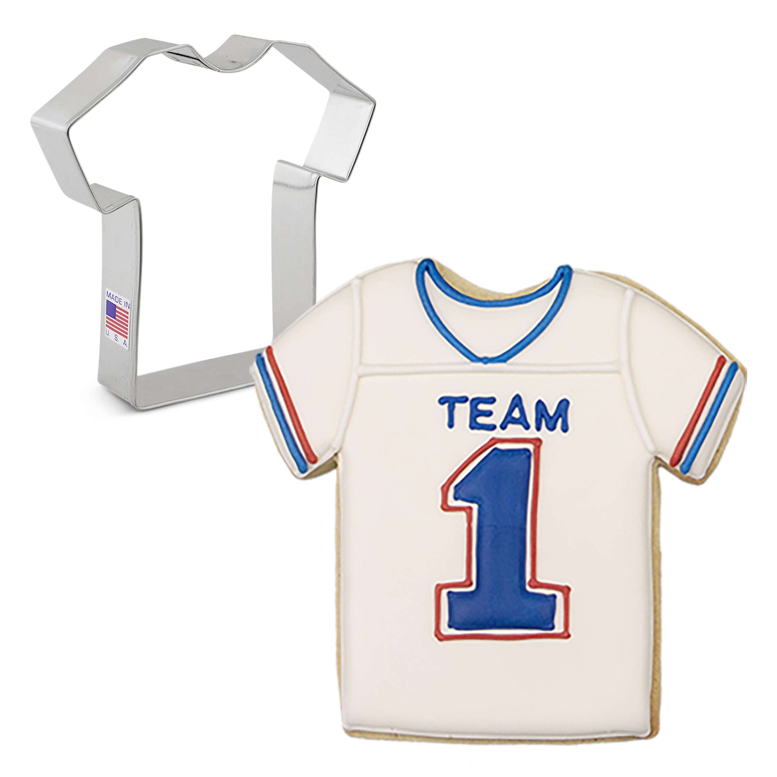 Large T Shirt/Sports Jersey/Medical Scrub Cookie Cutter 11.1 cm, Made by Ann Clark