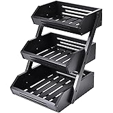 VIKEYHOME Fruit Basket, 3 Tier Bamboo Fruit Bowl for Kitchen, Fruit Vegetables Stand Storage Holder, Idea Home Kitchen Countertop Organizer