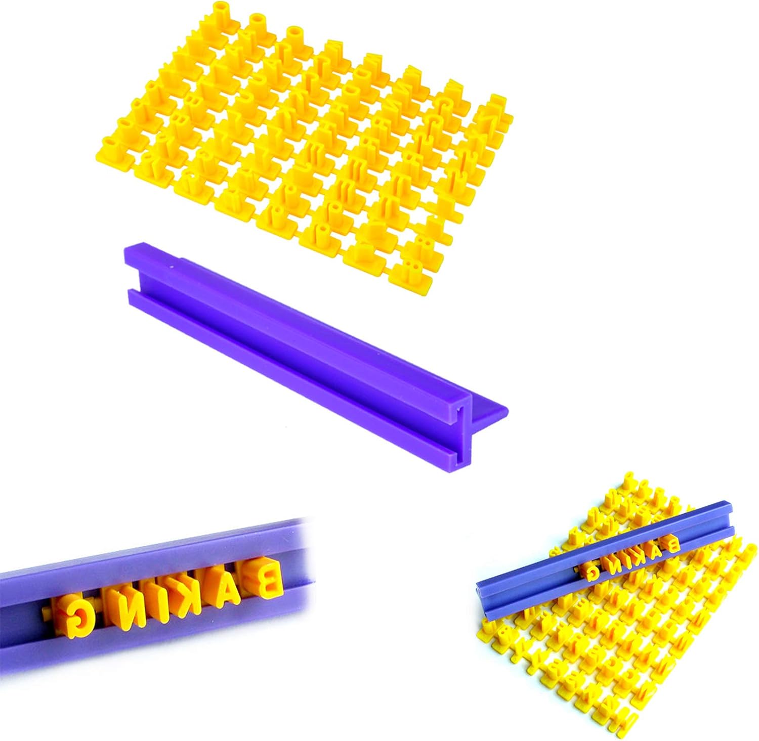 YouU Alphabet Zahl Fondant Kuchen Keks Stempel Embosser Form