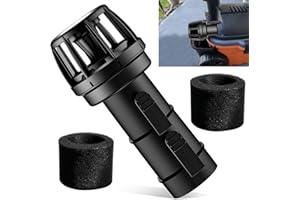 DECKMAN WS25025A VT2525 Wet/Dry Vacs Vacuum Muffler Diffuser - 2-1/2-Inch Diffuser Shop Vacuum Attachment for Most Shop Vacuums - Reduces Blown Debris and Dust - Black