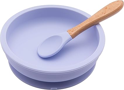 Amazon Mamimami Home 離乳食 食器セット 特製厚いタイプ パープル 木製スプーン ベビー食器 吸盤付き ひっくり返らない 幼児 子供 赤ちゃん 食品級シリコン 食器 お出産祝い プレゼント プレート ボウル ベビー マタニティ 通販