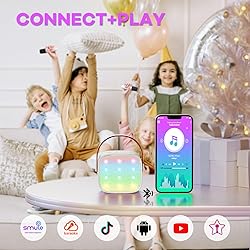 YLL Mini Karaoke Machine for Kids Adults, Portable