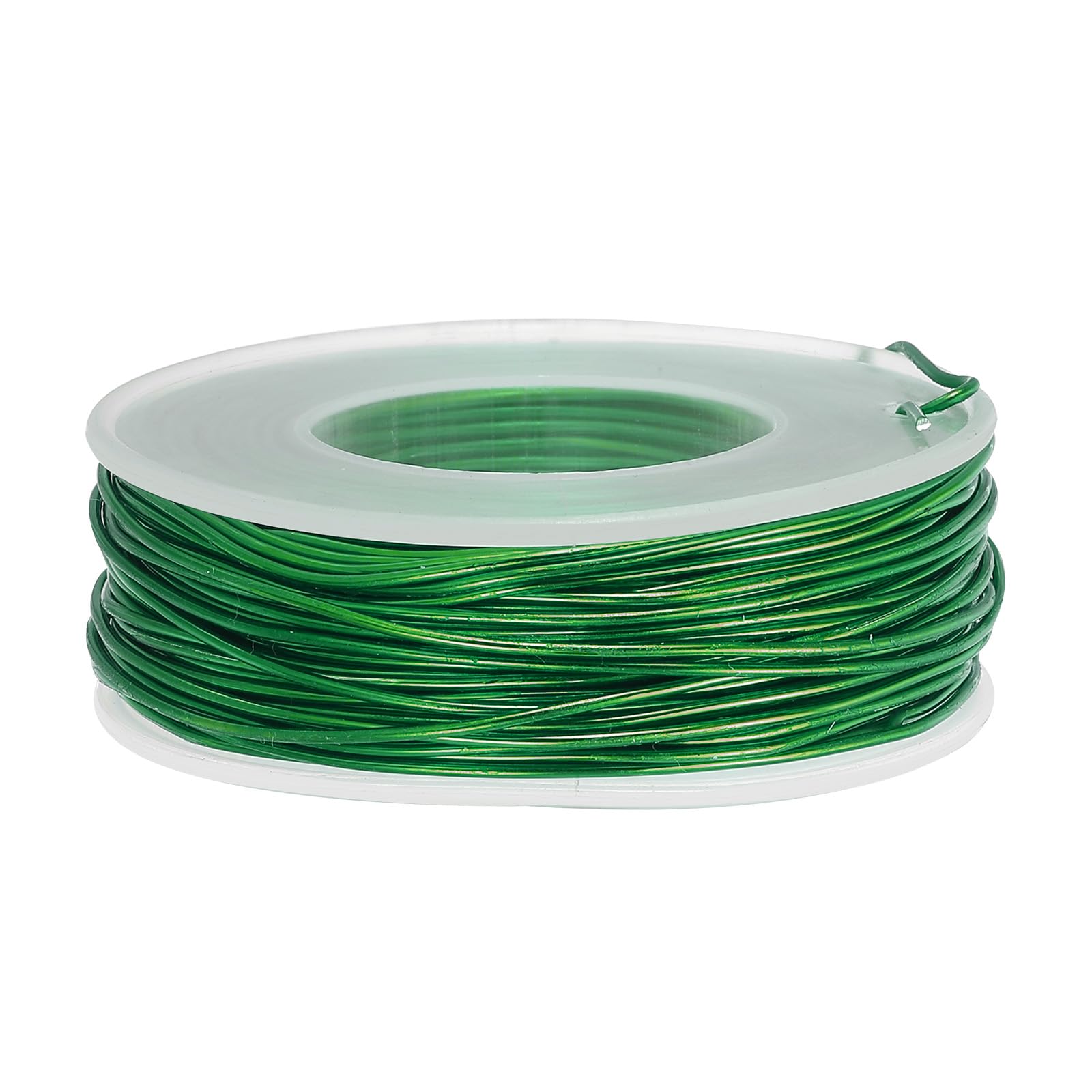 PATIKIL 100 Feet Aluminum Craft Wire, 1.0mm/18 Gauge Anodized Bendable Sculpting Aluminum Wire for Crafts Floral Wreath Jewelry Making, Green