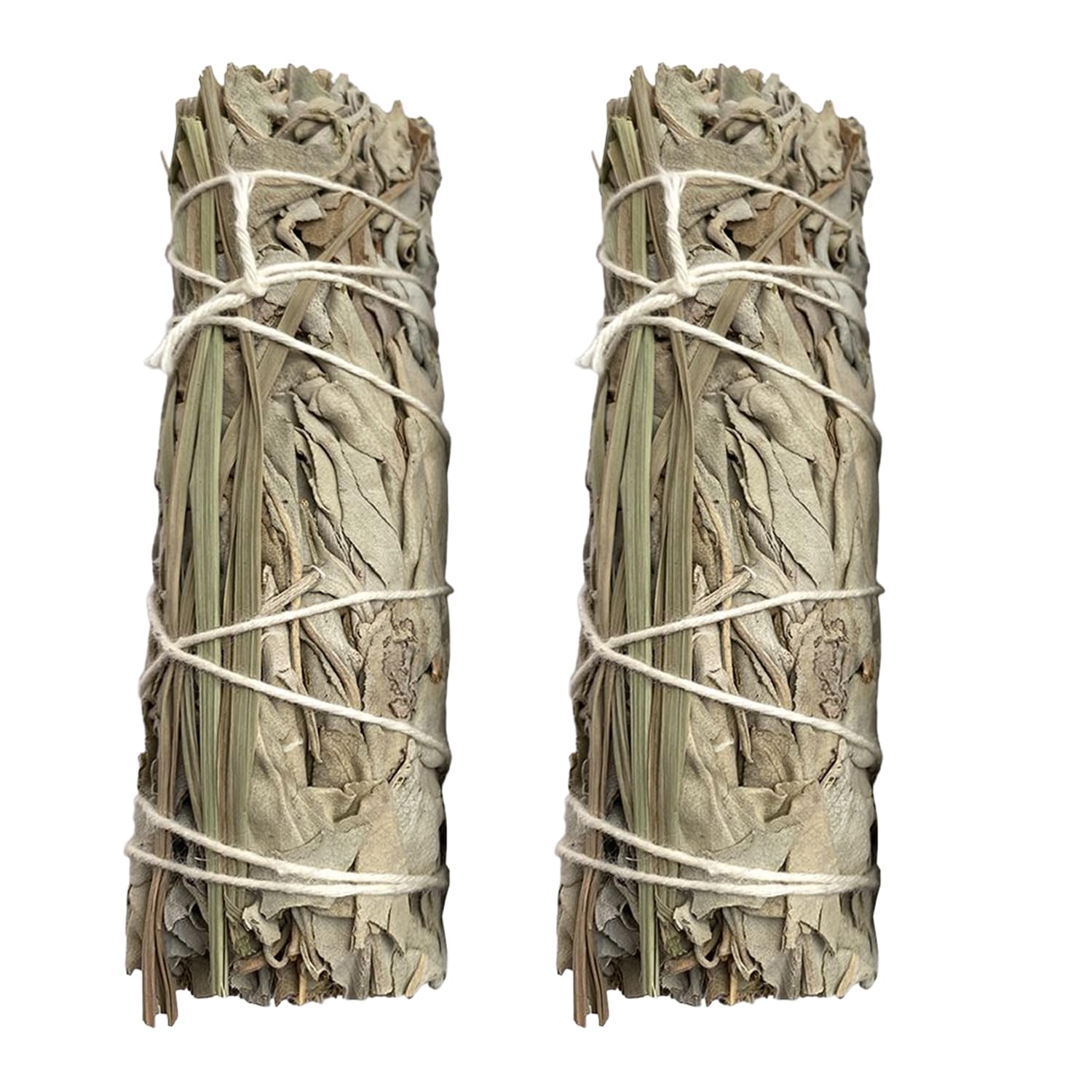 VIE Pack of 2, White Sage with Sweet Grass Sage Smudge Sticks(4”)–Premium,Natural & Ethically Sourced for Smudging,Home Cleansing & Energy Healing | Remove Negative Energy | Spiritual Home Gift