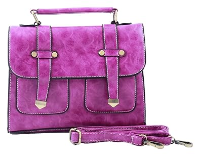 Khabiya Womens Satchel (Purple)