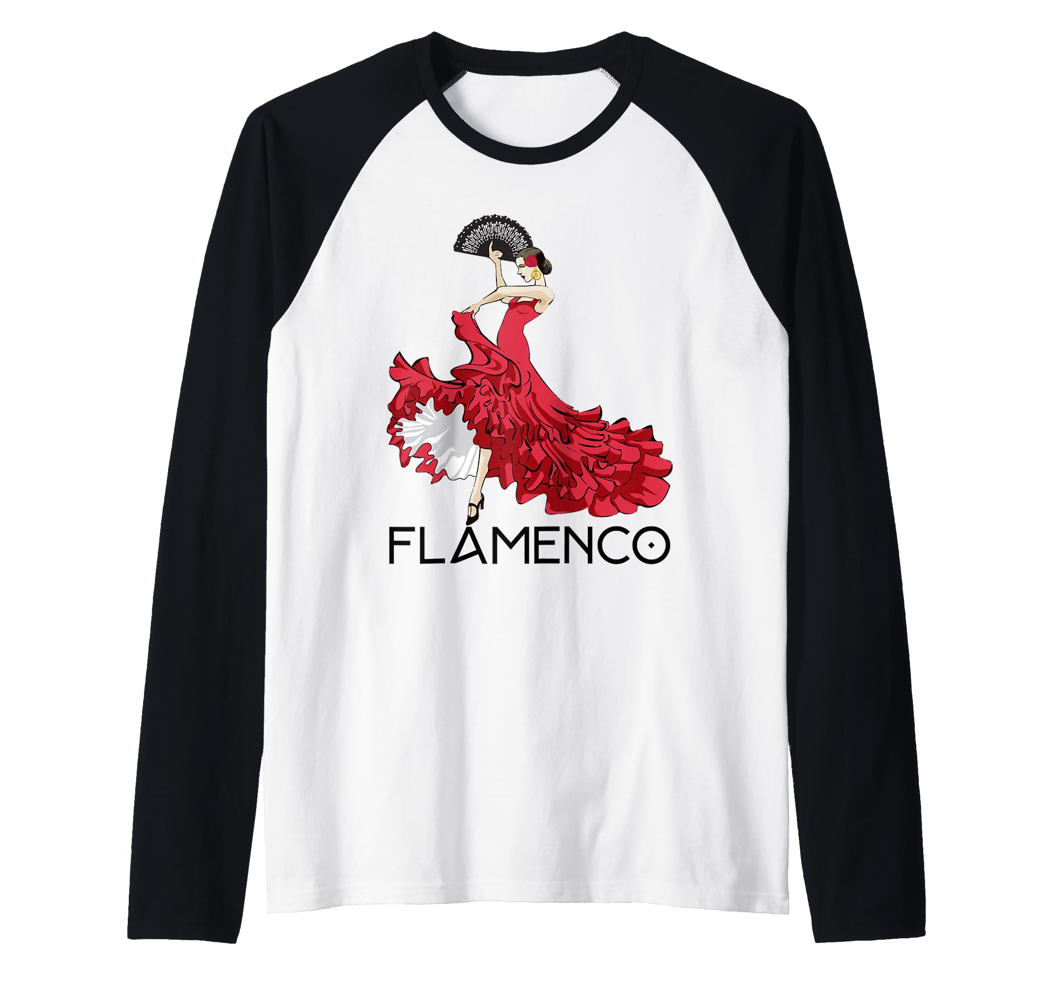 Flamenco dancer 1 - Spain Raglan Baseball Tee