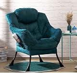 HollyHOME Armchair Comfy Chair Blue Green Steel Frame 500Lbs Living Room view 3