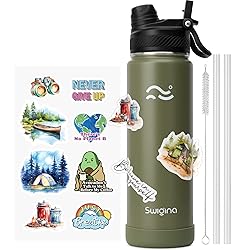 Swigina [2-IN-1 LID] Insulated Water Bottle with