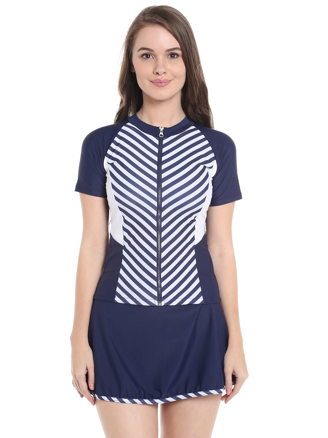 nidhi munim women's incredibly beautiful lets sail 3 piece tankini set swimsuit