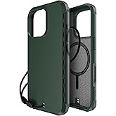 BodyGuardz Paradigm Pro Compatible with iPhone 16 Pro Case - Shockproof Cover 18FT Drop Rating - Compatible with MagSafe - Phone Cooling Technology - Responsive Buttons - Purple (Green)
