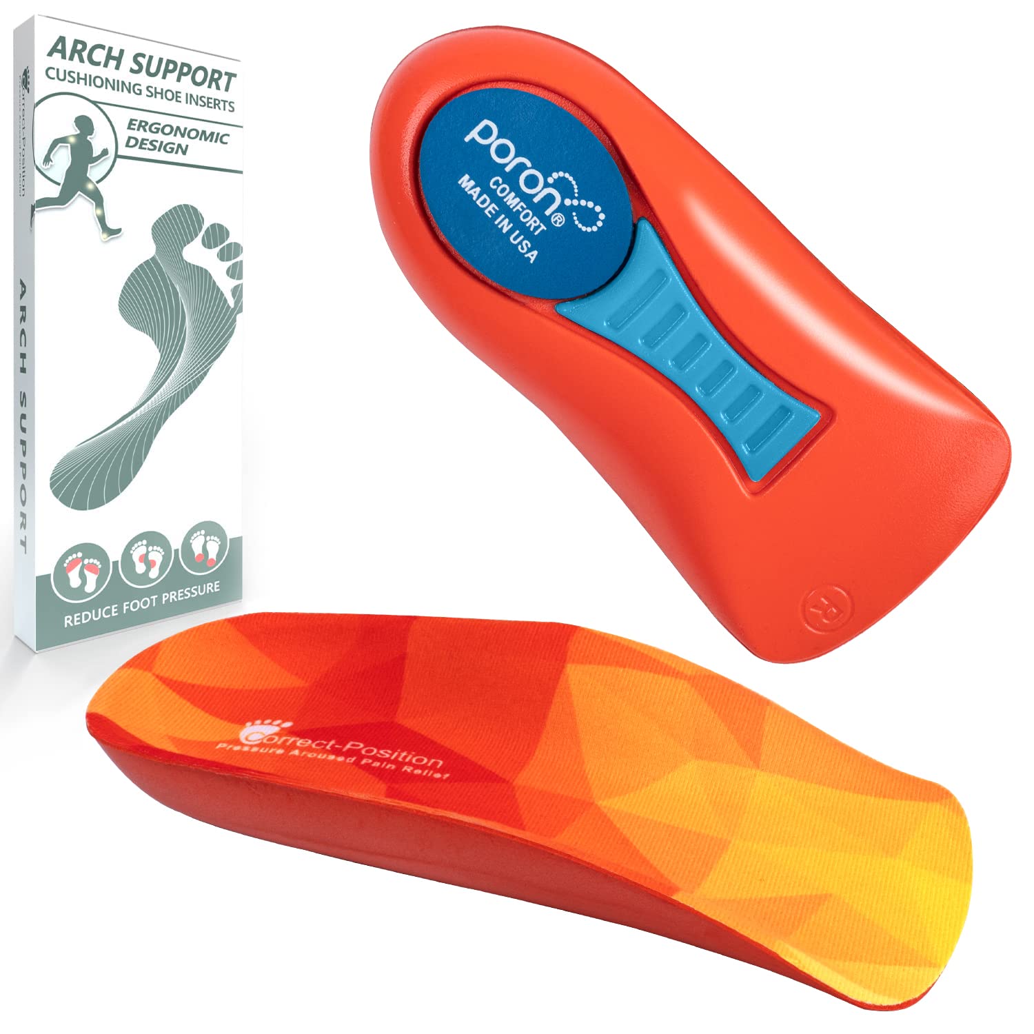 Plantar Fasciitis Relief Arch Support Shoe Inserts