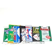 Vintage Multi-Sport Unopened Pack Lot Total of 100 Trading Cards Baseball Football Basketball Hockey Topps Upper Deck…