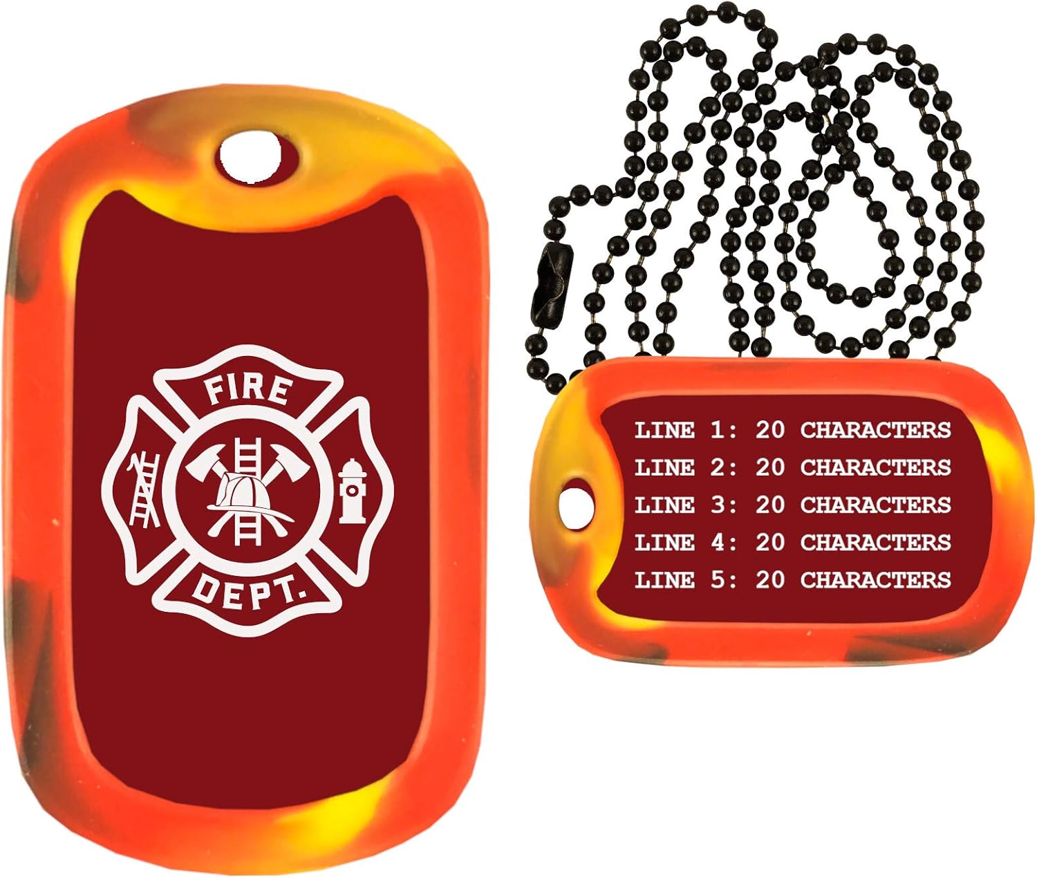 firefighter dog tags for pets