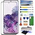 Agzssl for Samsung Galaxy S20 Ultra Front Glass Repair Kit Screen Replacement Outer Glass Screen incl Waterpoof Frame Adhesive,Repair Glue and Lamp Tool Kit(No Digitizer,No LCD) 6.9 inch