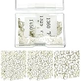 Moxweyeni 500 Pcs 4.5 Grams Silver Solder for Jewelry Making,2 X 2 Mm | Jewelry Making Silver Solder Precut Chips, Solders Ultra Tiny Medium Density, Easy Bond (E, M, H), Storage Box Included