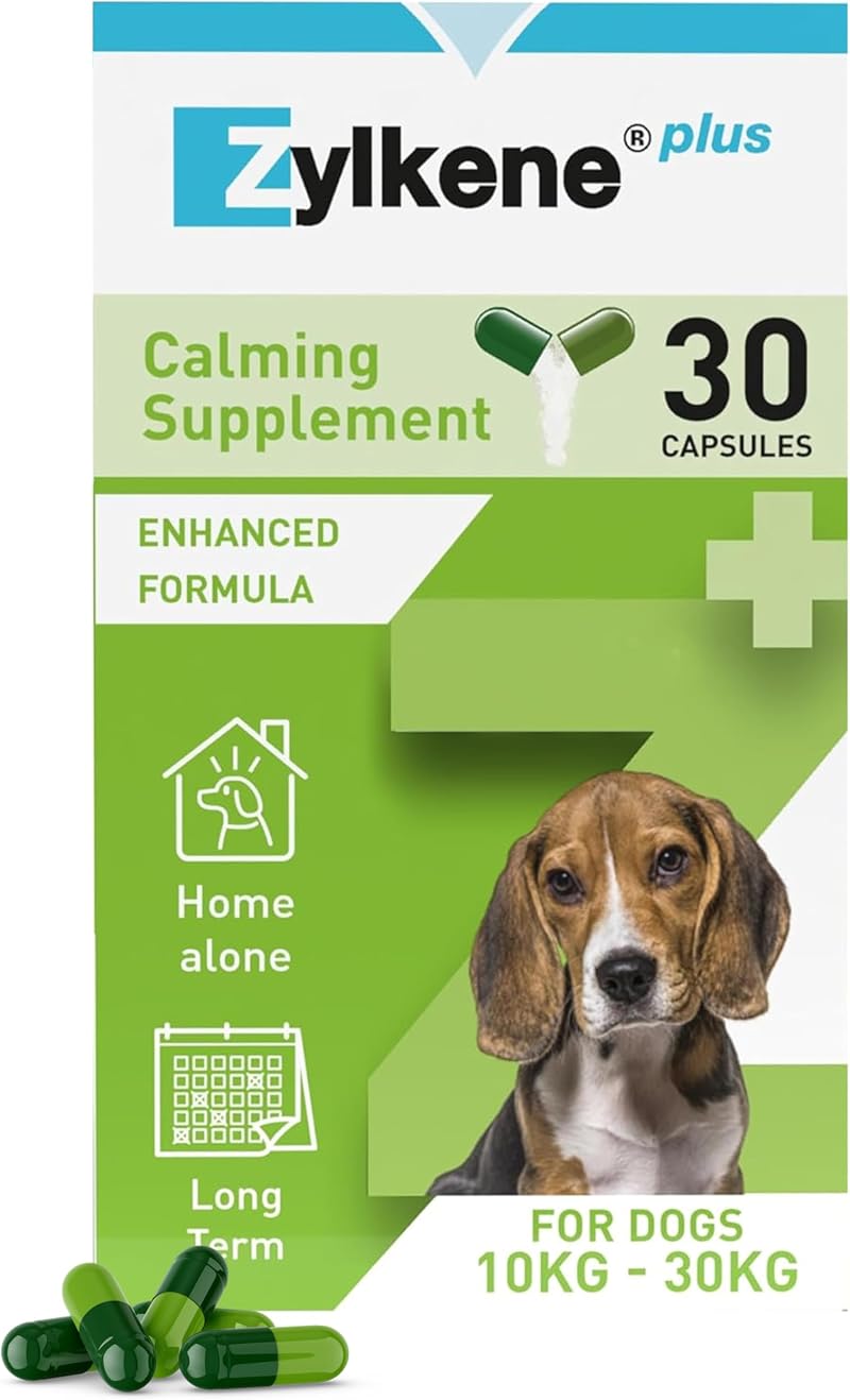 Zylkene Calming Supplement for Medium Dogs 10-30kg 225mg 30 Capsules