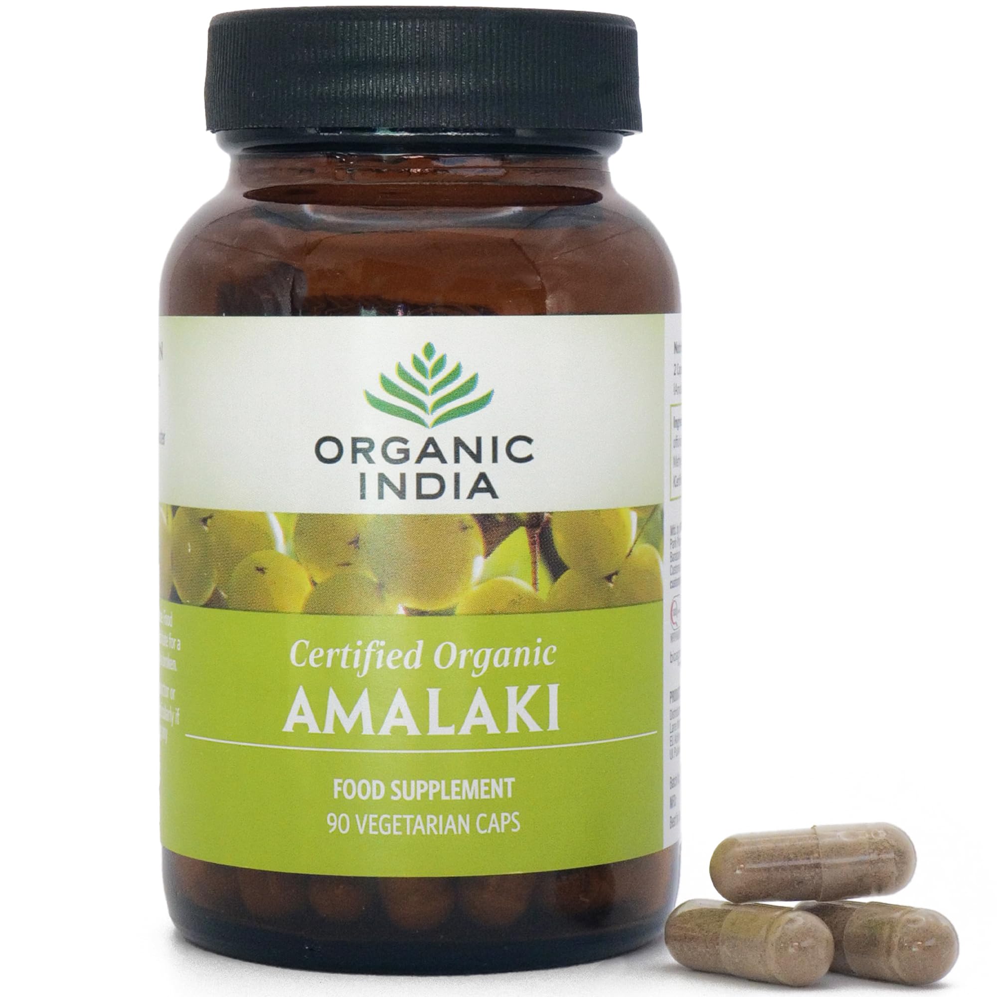 Organic India Amalaki - Organic Amalaki (Amla) Indian Gooseberry Fruit - Supports Immune Health, Vitality & Antioxidant Balance - Supplements for Men & Women - Vegan & Additive Free - 90 Capsules