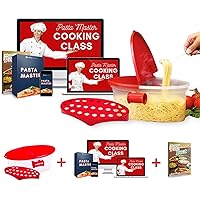 Pasta Mastery Bundle: Cook Instant Pasta That Tastes Like Gourmet. Microwave Pasta Boat Cooker & Strainer + Pasta…