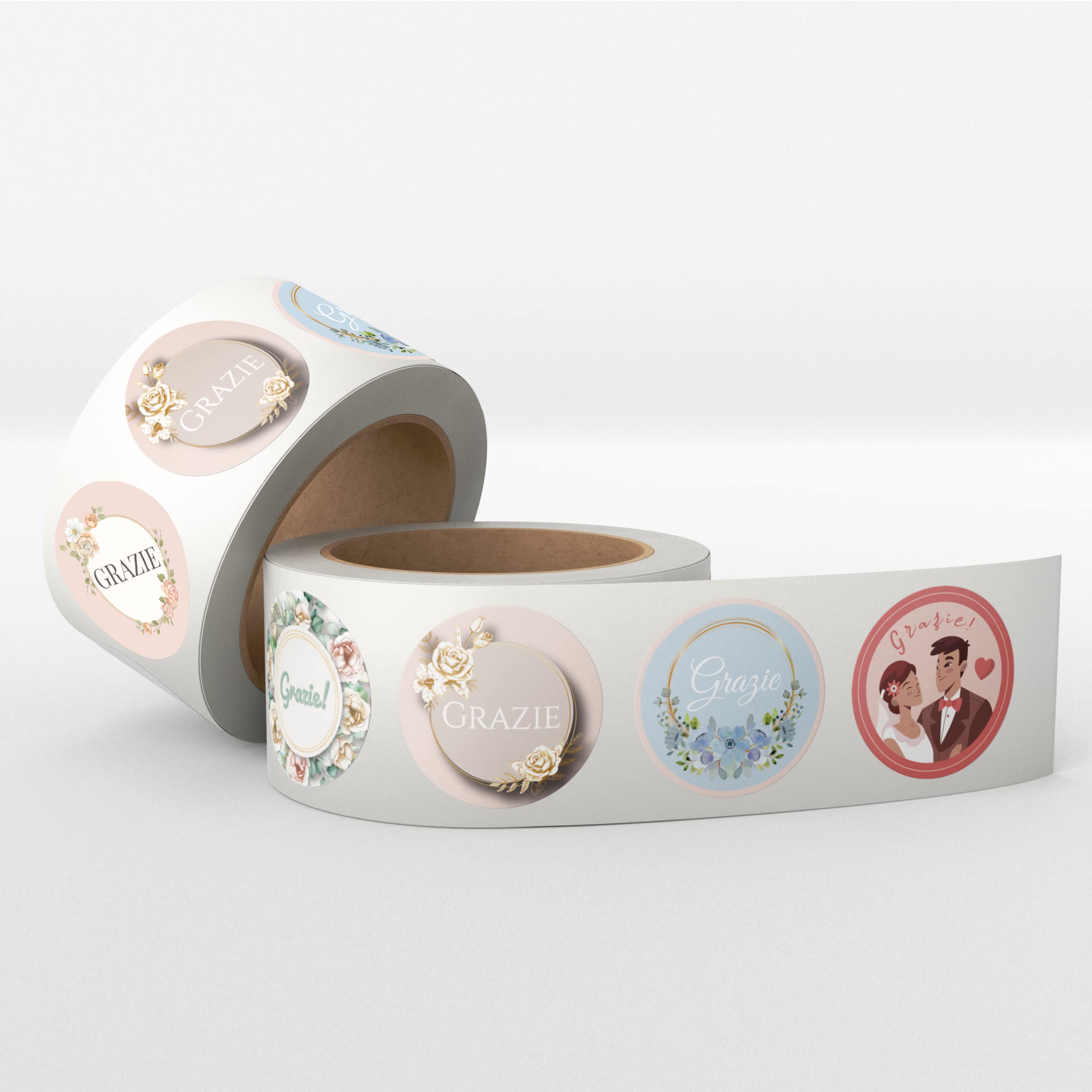 Wedding Stickers for Wedding Favors – 250 Sticker Stickers Wedding Stickers with Thank You – Personalised Labels for Bride and Groom