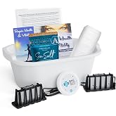 Ionic Foot Bath Detox Machine Super Duty Arrays for Professional &amp; Home Use - Free Regain Health &amp; Vitality Booklet &amp; Brochure - 2 Super Duty Arrays, 20 Basin Liners, Detox Sea Salt, Basin 12QT